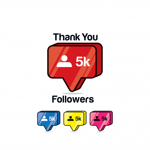626x626 Thank You Followers Instagram Like, Isometric Icon Vector