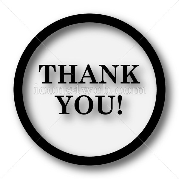 600x600 Thank You Simple Icon Thank You Simple Button