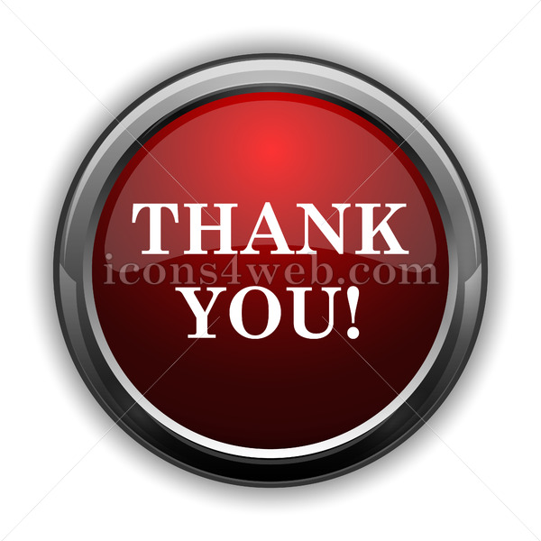 600x600 Thank You Icon Red Glossy Web Icon With Shaddow