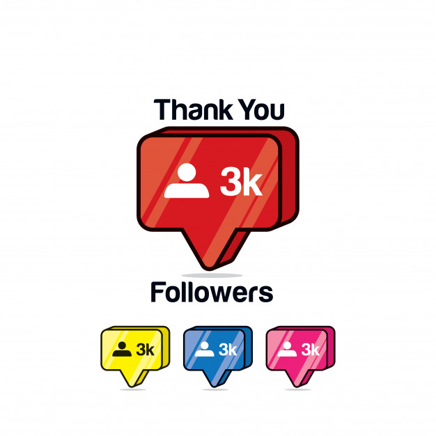 626x626 Thank You Followers Instagram Like, Isometric Icon Vector