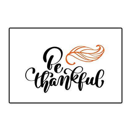 425x425 Bath Mat Celebration Quote Be Thankful Text