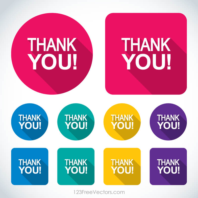 800x800 Thank You Flat Icons Free