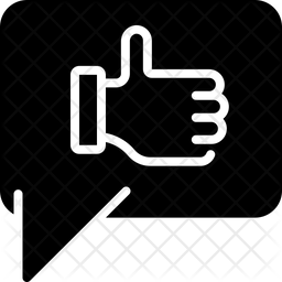 256x256 Thanks Icon Of Glyph Style