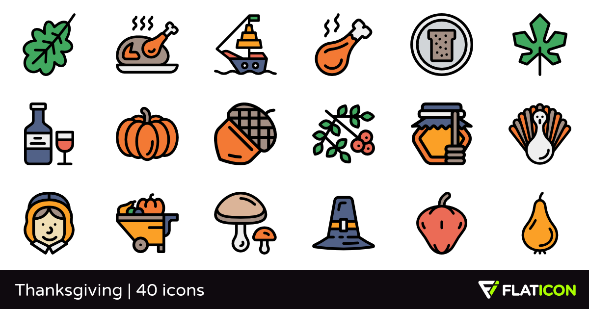 1200x630 Thanksgiving Premium Icons
