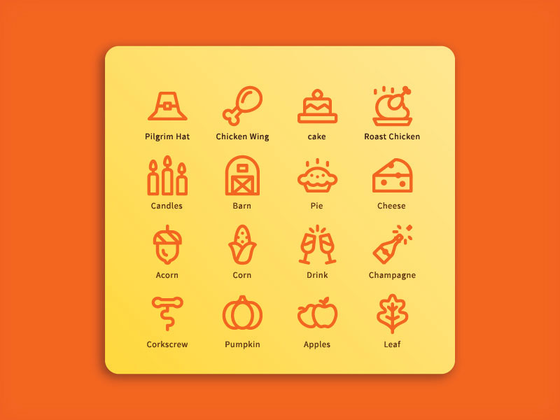 800x600 Appetizing Thanksgiving Icons Designmantic The Design Shop