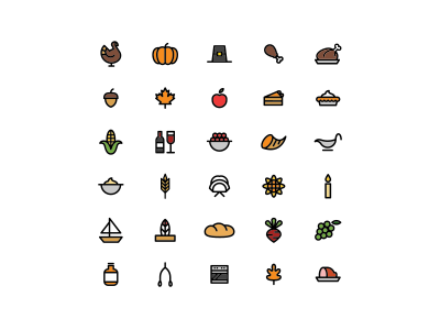 400x300 Thanksgiving Icons