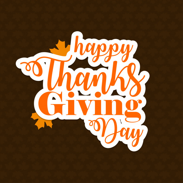 626x626 Flat Design Style Happy Thanksgiving Day Logotype, Badge And Icon