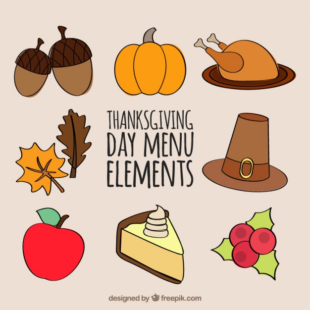 626x626 Thanksgiving Flat Icons Collection Vector Free Download