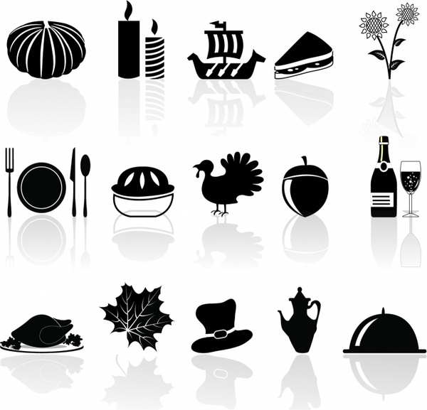 600x577 Thanksgiving Icons Set Free Vector In Adobe Illustrator