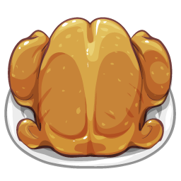 256x256 Thanksgiving Turkey Cooked Icon, Png Clipart Image