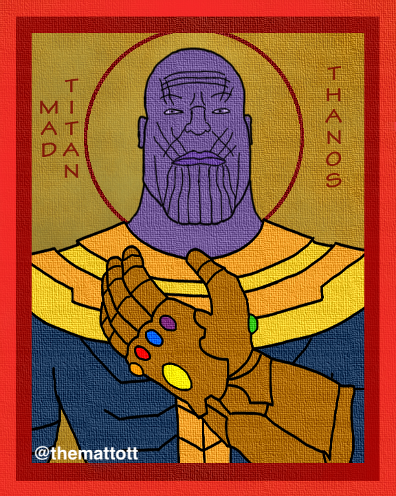 576x720 Thanos Icon Marvelstudios