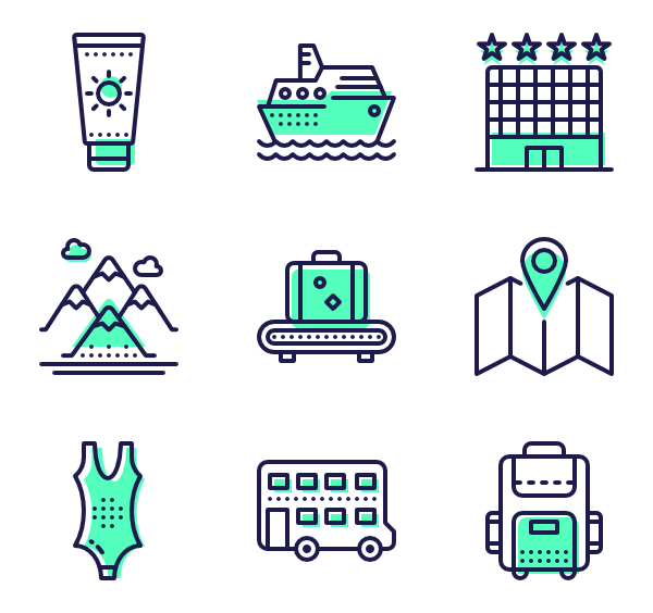 600x564 Travel Icon Packs Take A Look