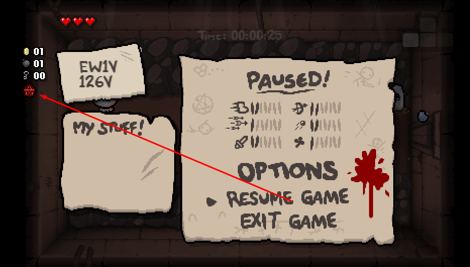 931x529 Binding Of Isaac Rebirth, Red Icon