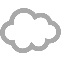 256x256 Dark Gray Cloud Icon