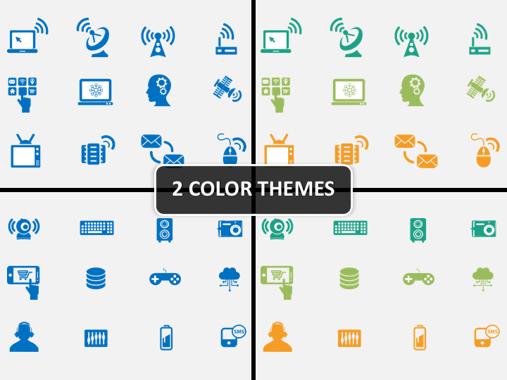 720x540 Technology Icons Powerpoint Sketchbubble