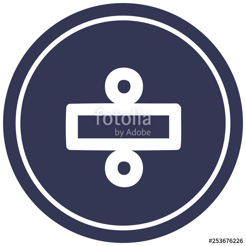 500x500 Division Sign Circular Icon Stock Image And Royalty Free Vector