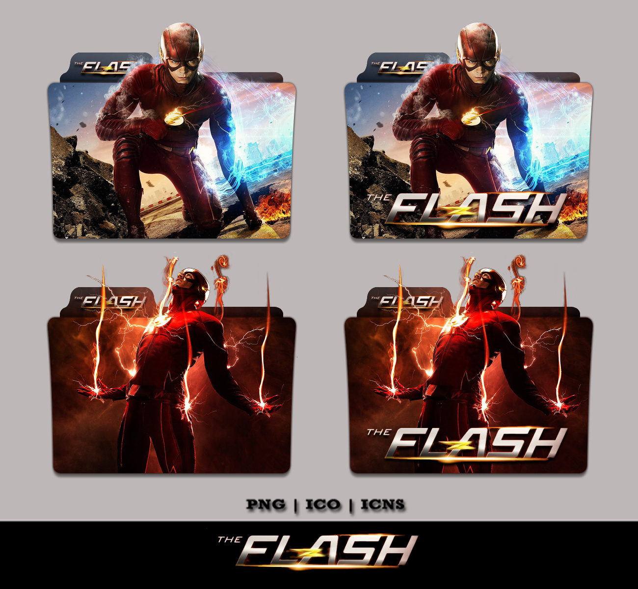 1300x1200 The Flash Season Folder Icon