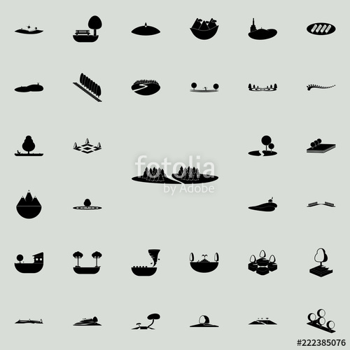 500x500 Road Through The Forest Icon Park And Landscape Icons Universal