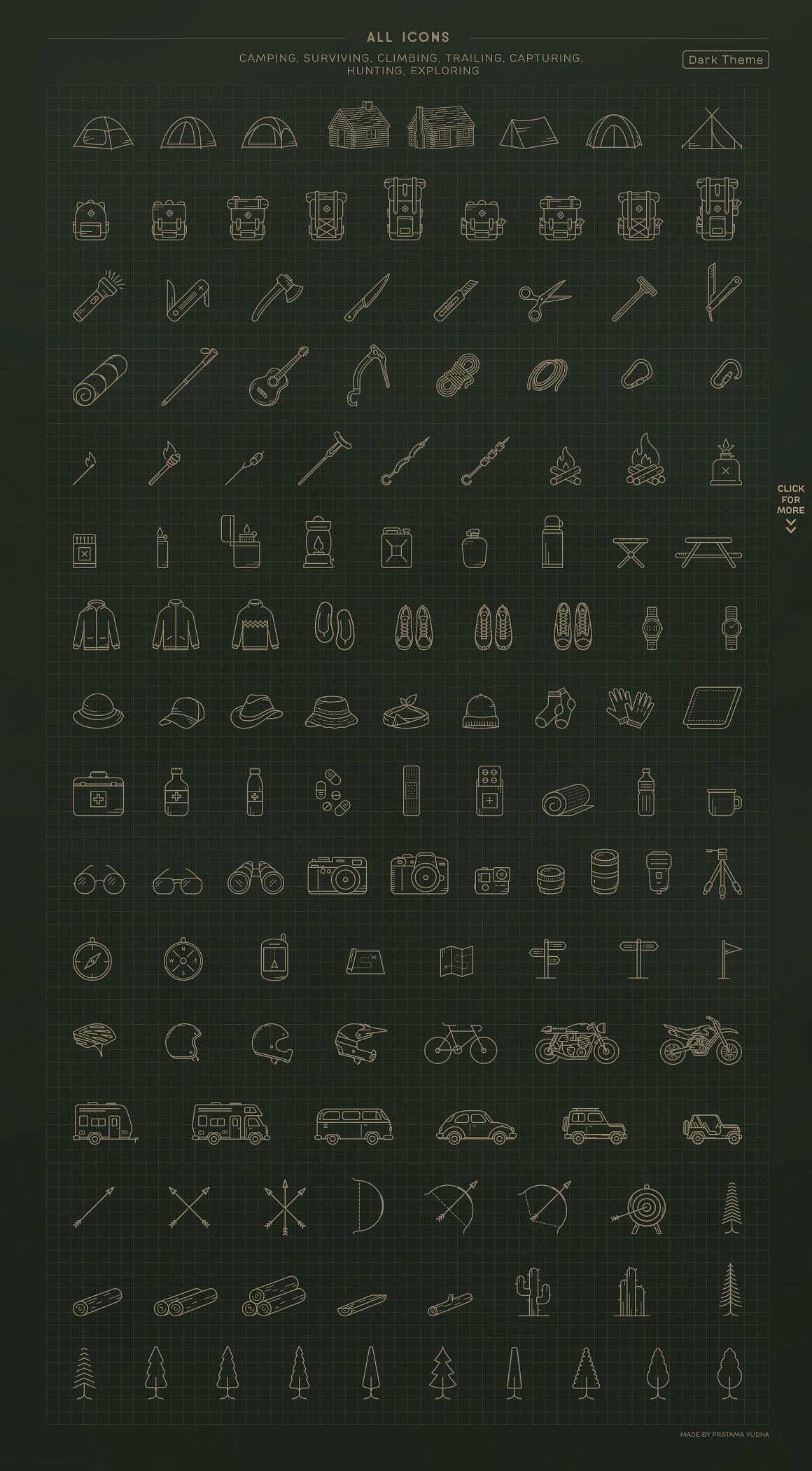 1160x2100 Explore The Forest Icon Set