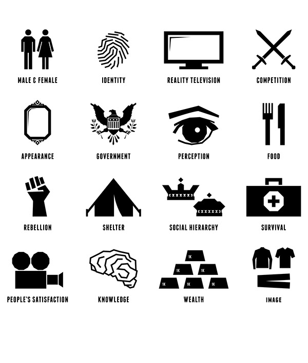 The Hunger Games Iconography On Behance 600x709 The Hunger Games Iconography On Behance