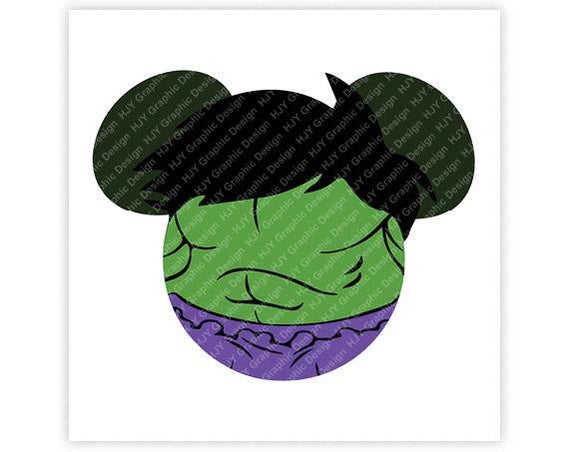 570x452 Disney Marvel The Incredible Hulk Super Hero Icon Mickey Etsy