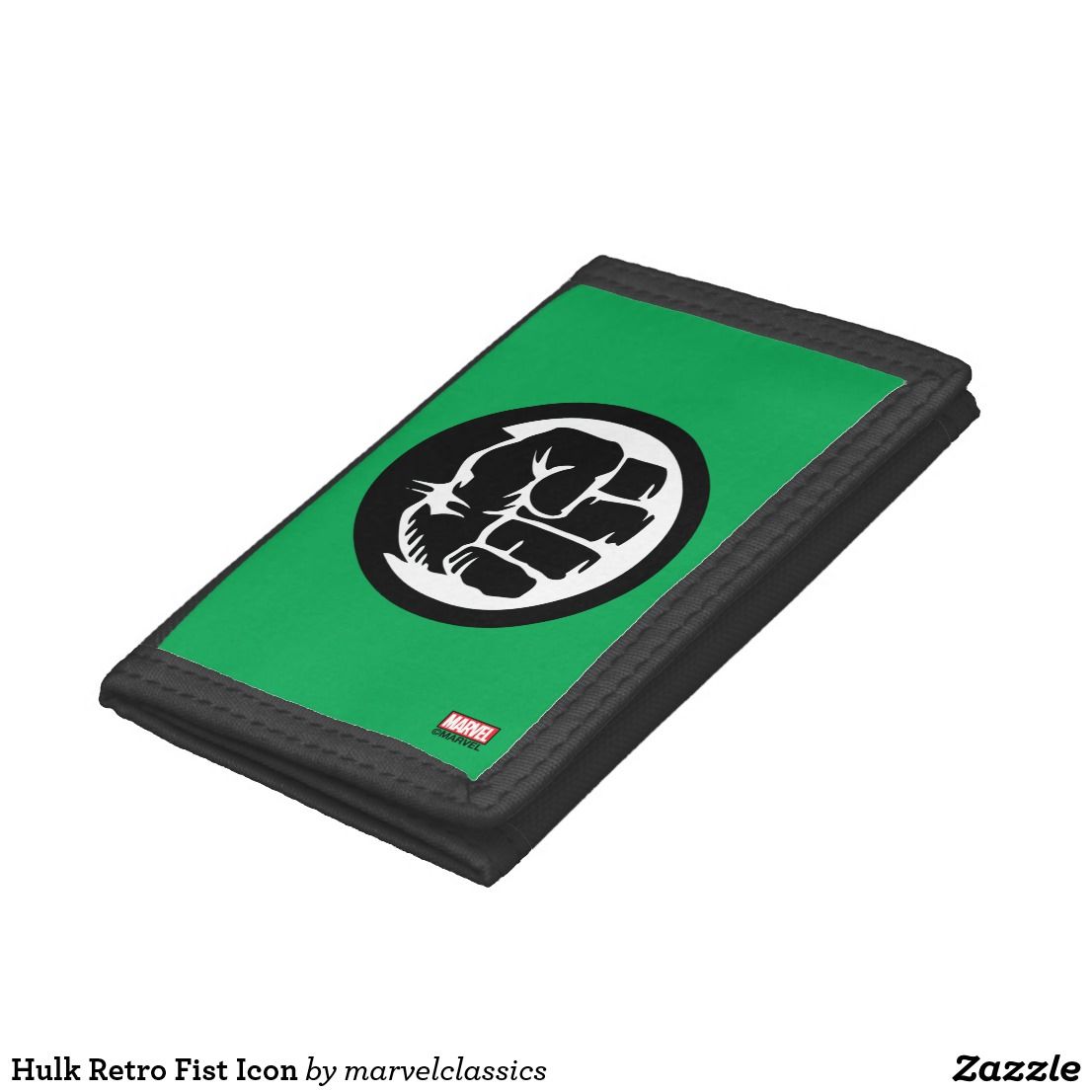 1106x1106 Hulk Retro Fist Icon Tri Fold Wallet Awesome Fun The Incredible
