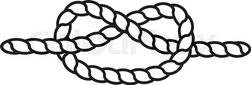 800x273 The Knot Icon Node And Tie, Rope Stock Vector Colourbox