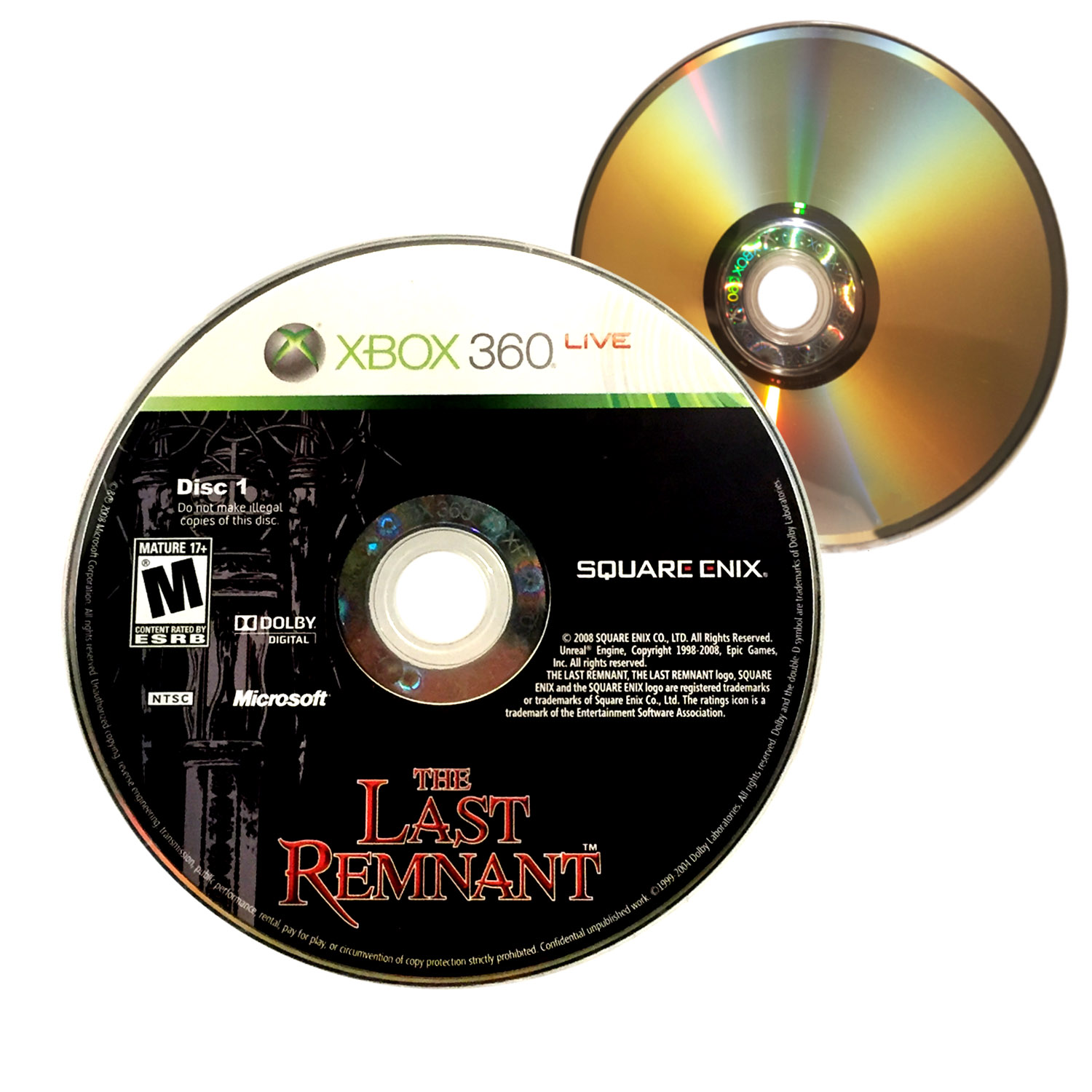 1500x1500 Nearly New Disc Only The Last Remnant Xbox Video Game