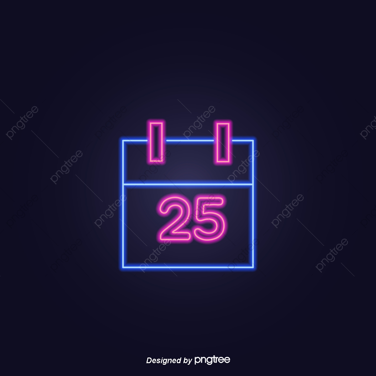 1200x1200 The Mobile Payment Then The Neon Light Effect On The Calendar Icon