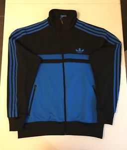 255x300 Adidas Originals Adi Icon Track Top Jacket Black Blue Size M