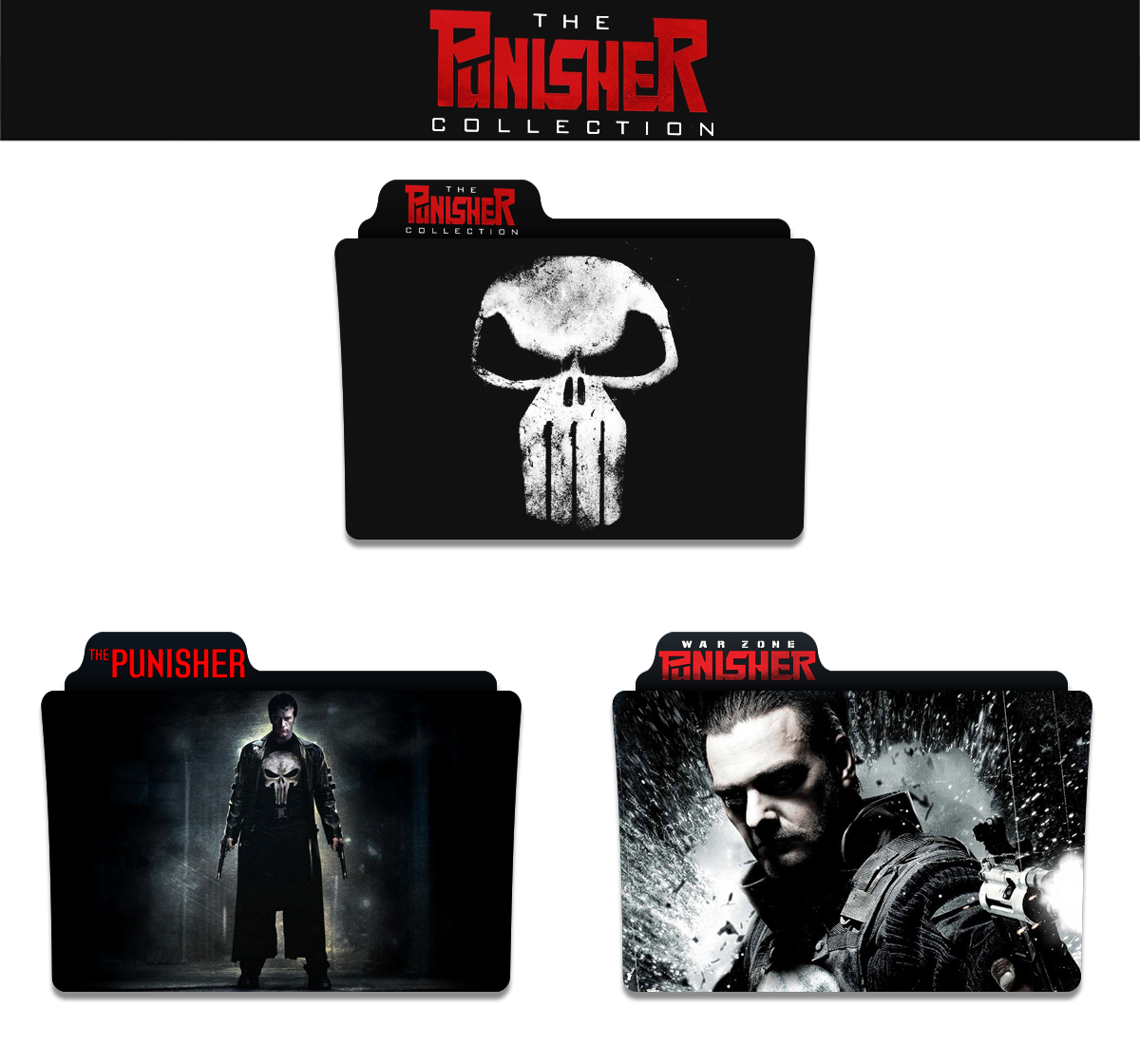 1200x1120 The Punisher Collection Folder Icons