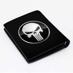 300x300 Hot!! The Punisher Marvel Icon Men's Wallet Black Leather Custom
