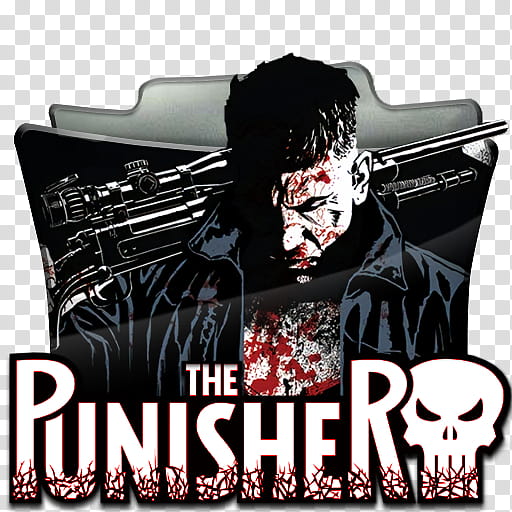 512x512 Marvel The Punisher Netflix Folder Icon, The Punisher Transparent