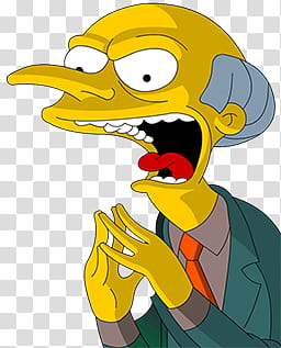 256x317 The Simpsons Icon Rich Guy, The Simpsons Character Illustration