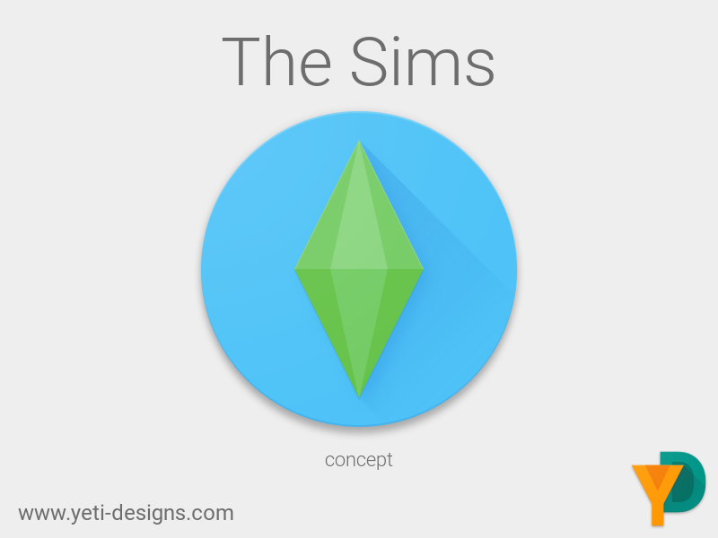 800x600 The Sims Iconlogo Concept