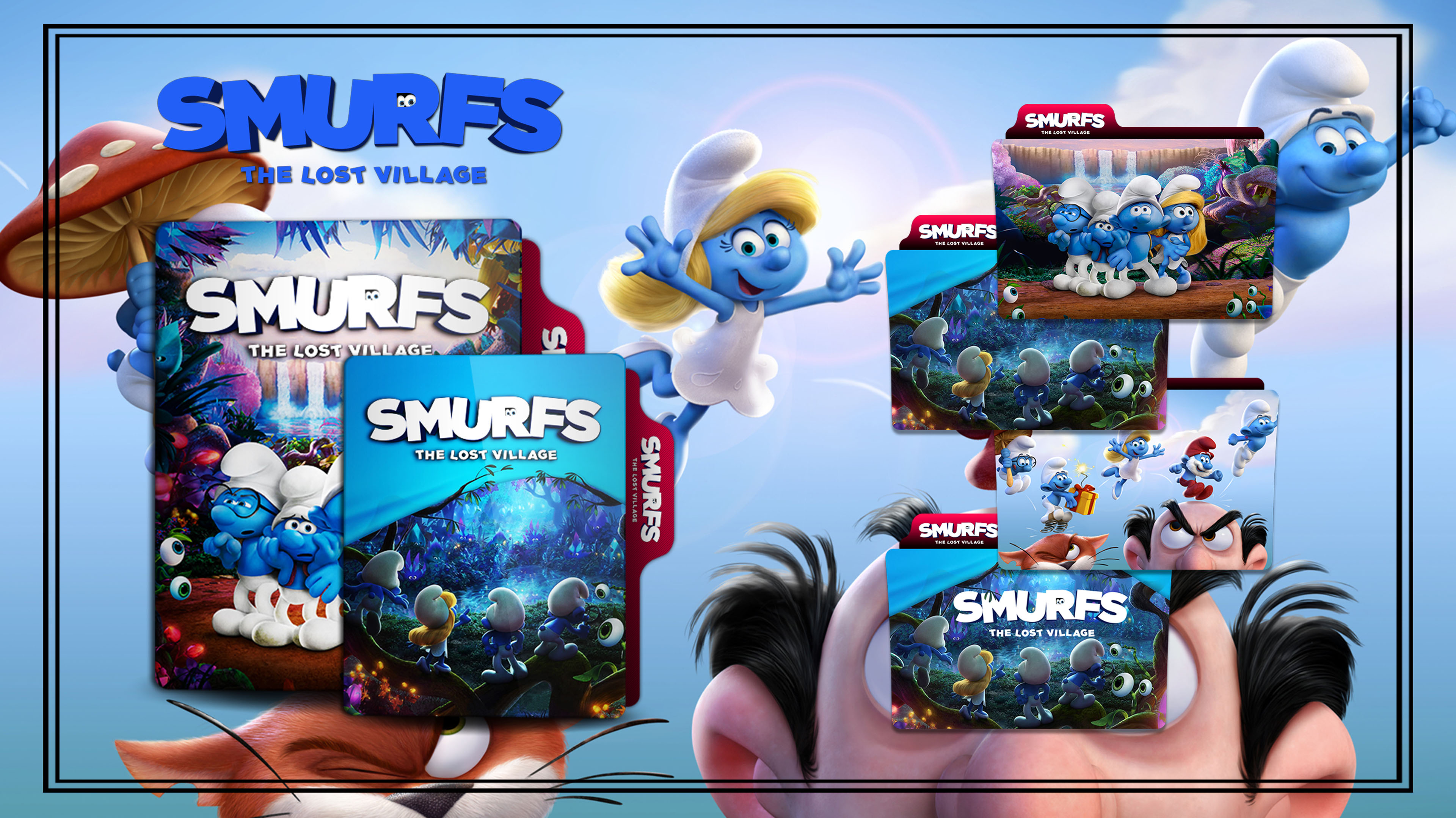 3840x2160 Smurfs The Lost Village Folder Icon