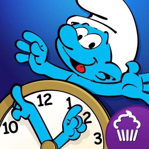 512x512 Telling Time With The Smurfs