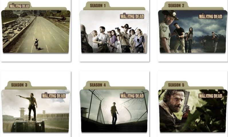 796x478 The Walking Dead Folder Icons