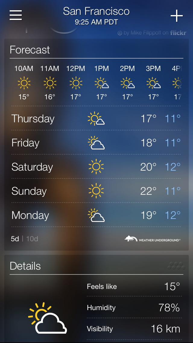640x1136 New In Ios Weather Day Forecast, Today Summary