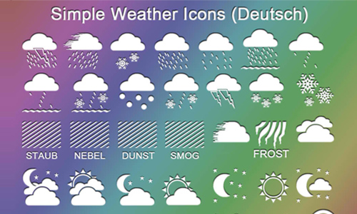 500x300 Sets Of Free Weather Icons Naldz Graphics