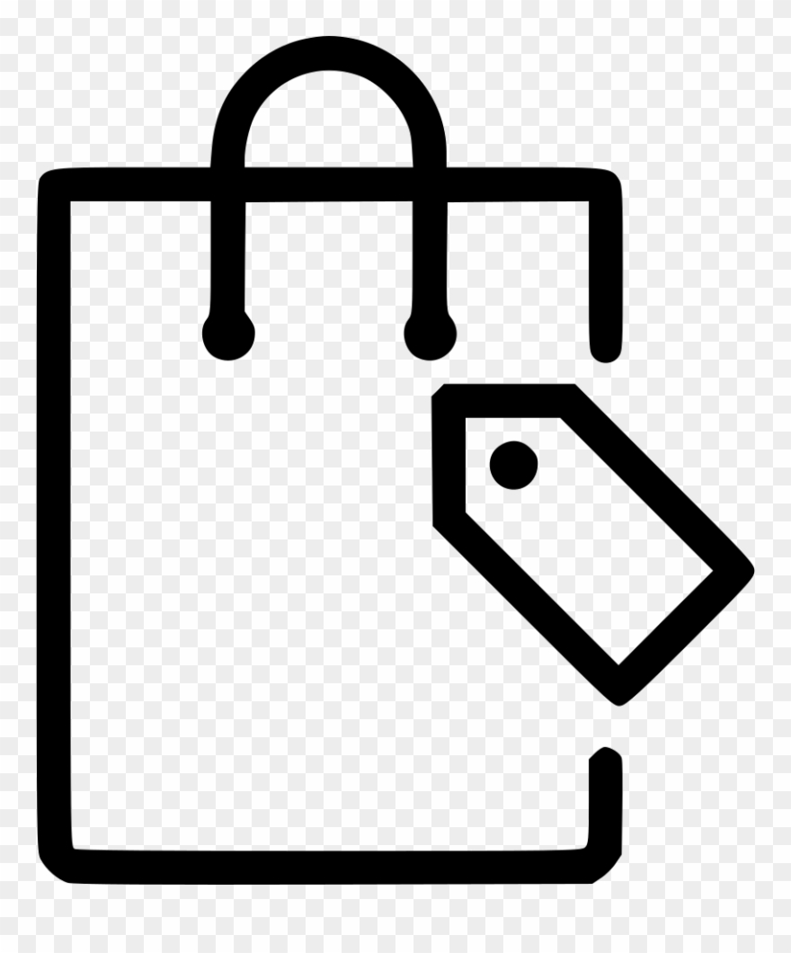 880x1060 Shopping Bag Clipart Icon Transparent