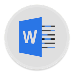 256x256 Word Icon Button Ui Ms Office Iconset Blackvariant