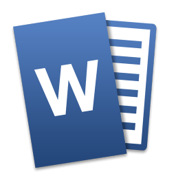 256x256 Word Icon Microsoft Office Mac Tilt Iconset
