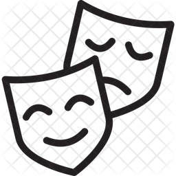 256x256 Theatre Icon Of Line Style