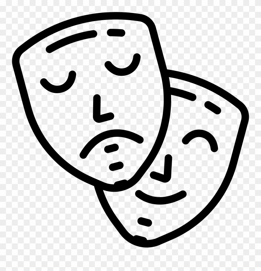 880x913 Theatre Clipart Mask Icon