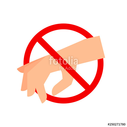 500x500 Anti Theft Icon Stop Sign Clipart Image Isolated On White