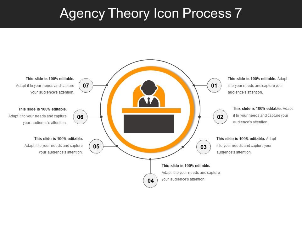 960x720 Agency Theory Icon Process Powerpoint Templates Backgrounds
