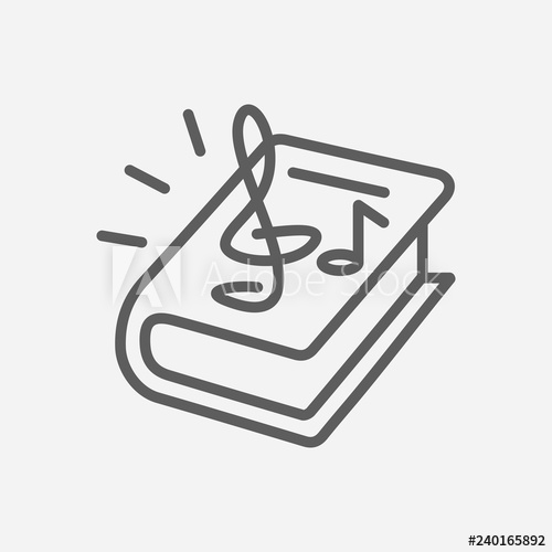 500x500 Music Theory Icon Line Symbol Isolated Vector Illustration