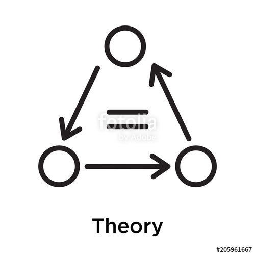 500x500 Theory Icon Vector Sign And Symbol Isolated On White Background