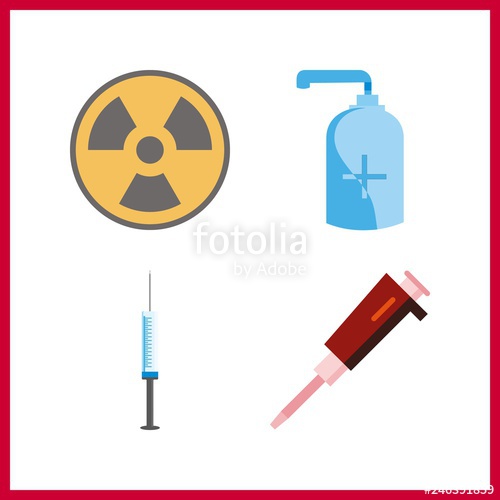 500x500 Therapy Icon Vector Illustration Therapy Set Radiation
